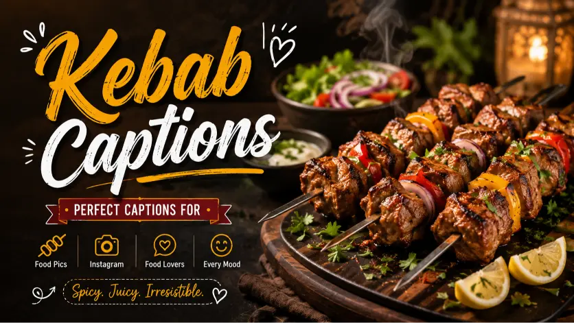 Kebab Captions to Spice Up Your Food Memories