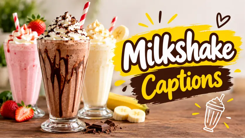 Milkshake Captions to Sweeten Your Every Sip