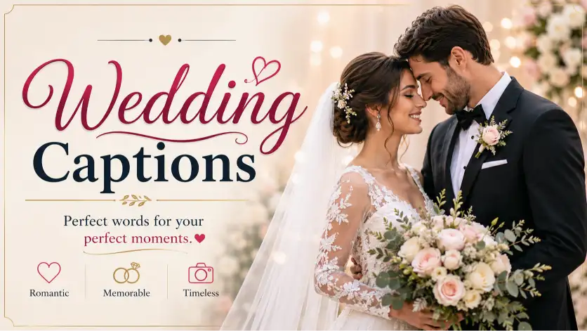 Romantic Wedding Captions for Every Beautiful Moment