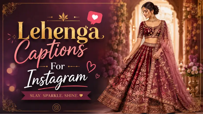 Stunning Lehenga Captions For Instagram to Elevate Your Style