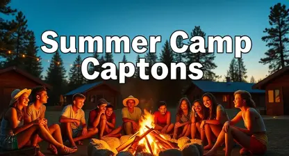 Summer Camp Captions For Fun Adventures