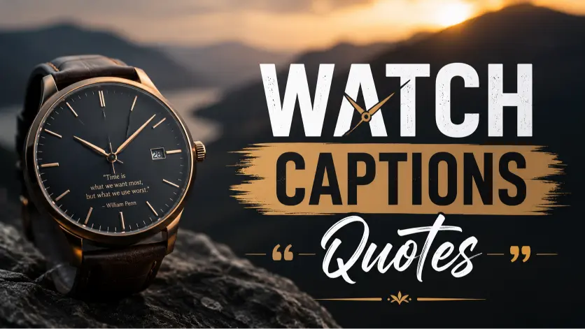 Watch Captions Quotes to Elevate Your Stylish Timepiece Moments