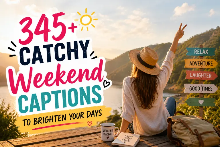 Catchy Weekend Captions to Brighten Your Days