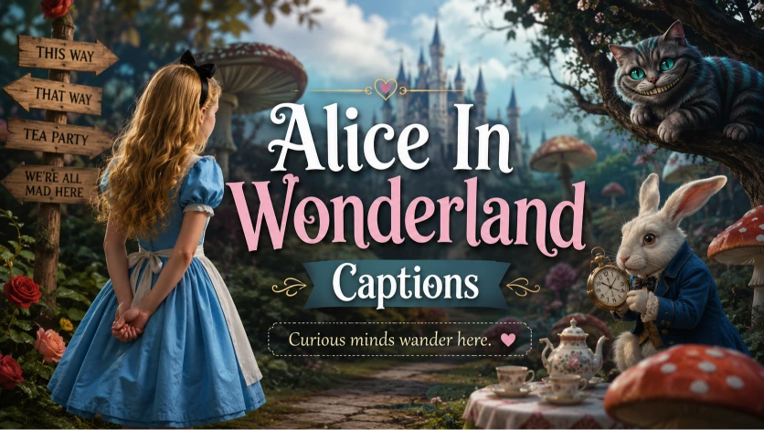 Alice In Wonderland Captions for Curious Adventures