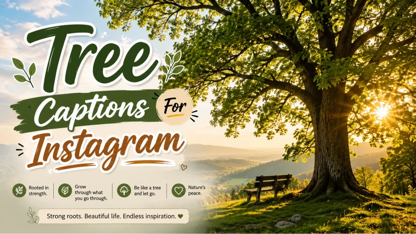 Beautiful Tree Captions For Instagram to Inspire Lovers