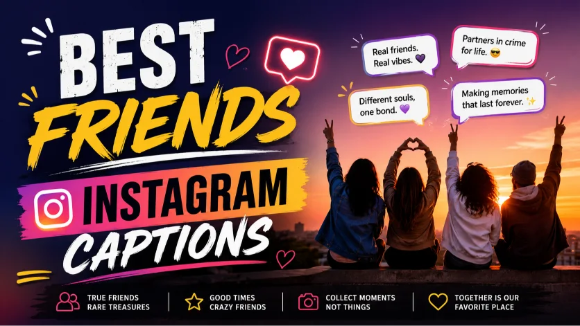 Best Friends Instagram Captions for Unforgettable Memories