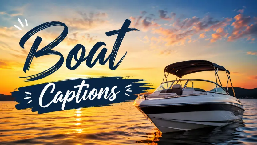 Boat Captions for Instagram, Scenic & Stylish Moments