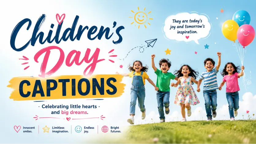 Cheerful Childrens Day Captions for Instagram