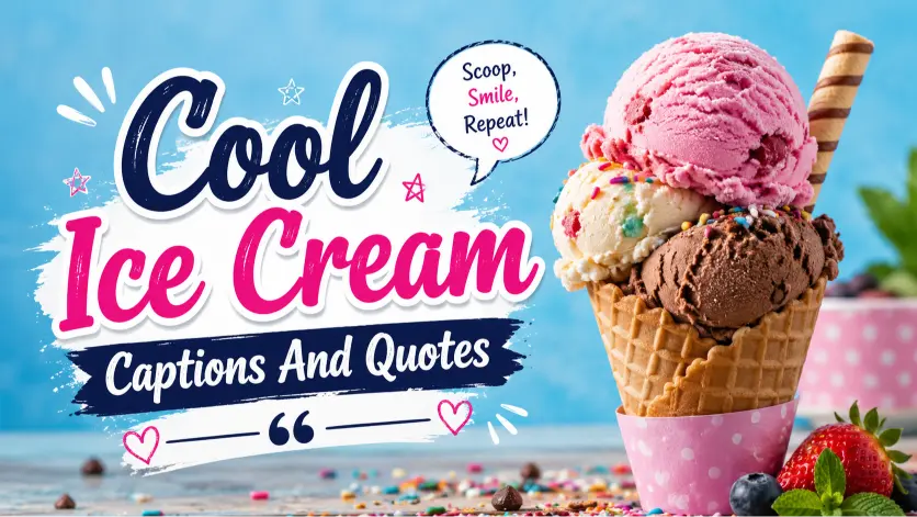 Cool Ice Cream Captions And Quotes for Sweet Moments