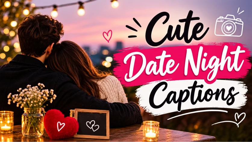 Cute Date Night Captions for Romantic Moments
