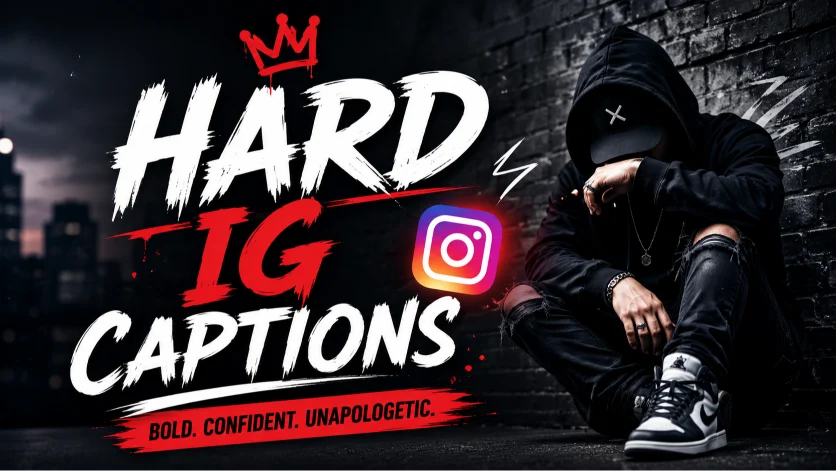 Hard Ig Captions for Bold, Savage Instagram Vibes