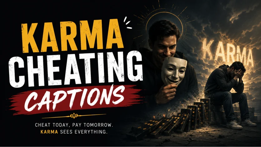 Karma Cheating Captions for Betrayal and Comebacks