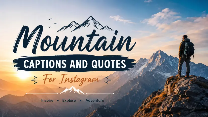 Mountain Captions And Quotes For Instagram