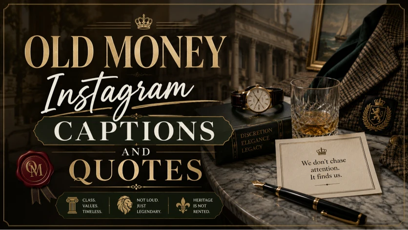 Old Money Instagram Captions And Quotes for Timeless Style