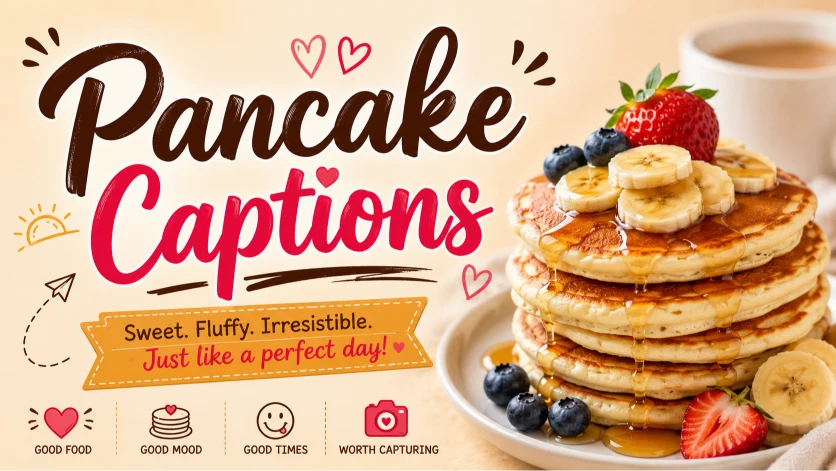 Pancake Captions to Make Your Breakfast Sweeter