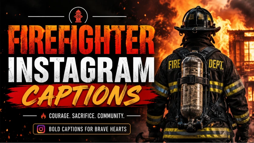 Powerful Firefighter Instagram Captions for Brave Souls
