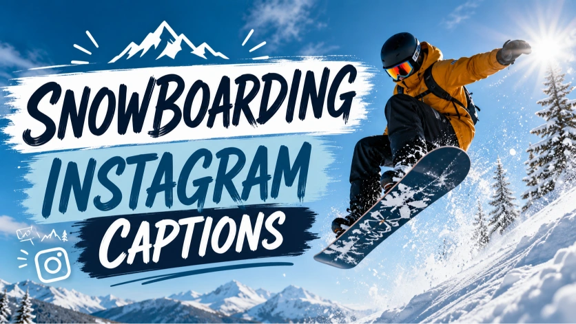 Snowboarding Instagram Captions for Epic Mountain Adventures