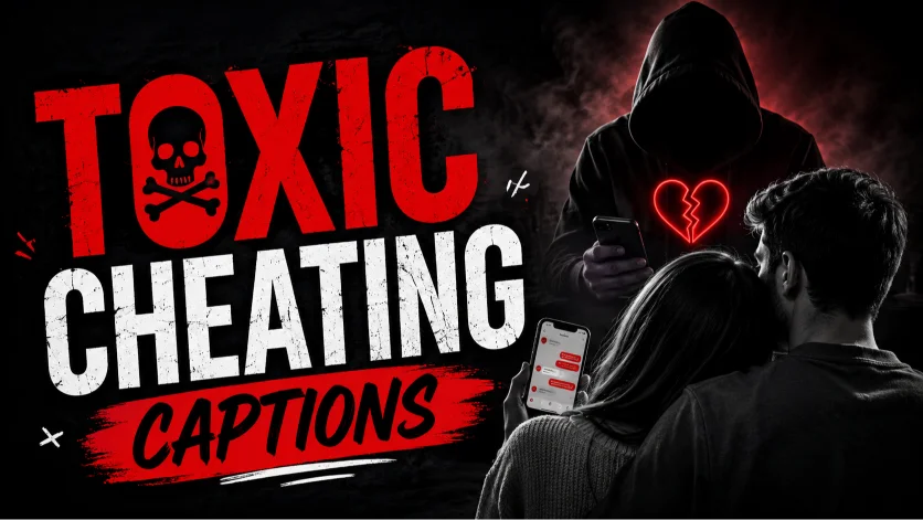Toxic Cheating Captions for Betrayal and Broken Trust