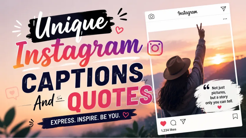 Unique Instagram Captions And Quotes for Every Moment